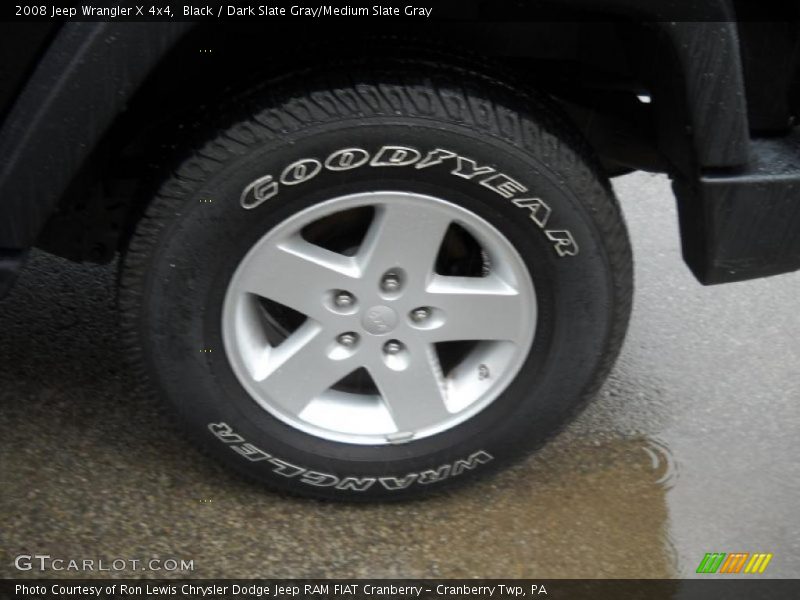 Black / Dark Slate Gray/Medium Slate Gray 2008 Jeep Wrangler X 4x4