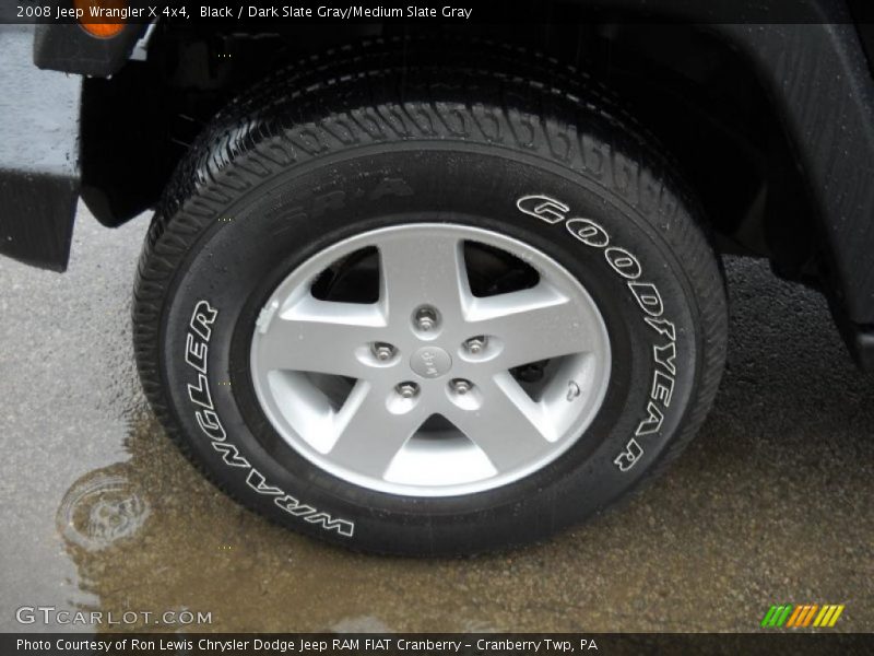 Black / Dark Slate Gray/Medium Slate Gray 2008 Jeep Wrangler X 4x4