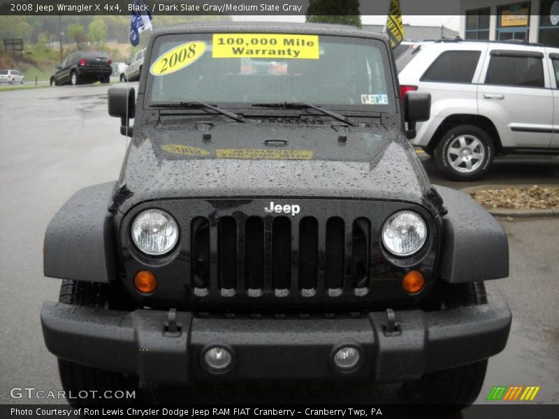 Black / Dark Slate Gray/Medium Slate Gray 2008 Jeep Wrangler X 4x4