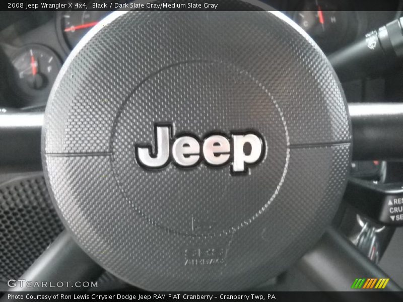 Black / Dark Slate Gray/Medium Slate Gray 2008 Jeep Wrangler X 4x4