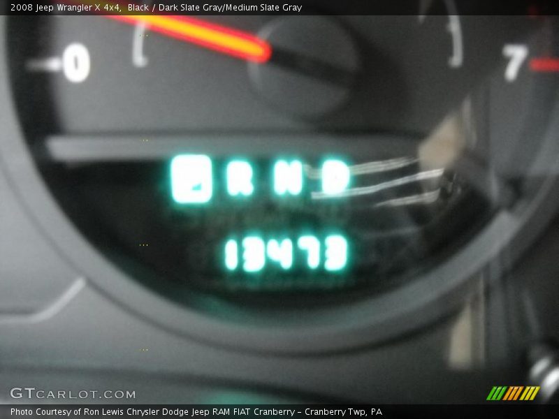 Black / Dark Slate Gray/Medium Slate Gray 2008 Jeep Wrangler X 4x4