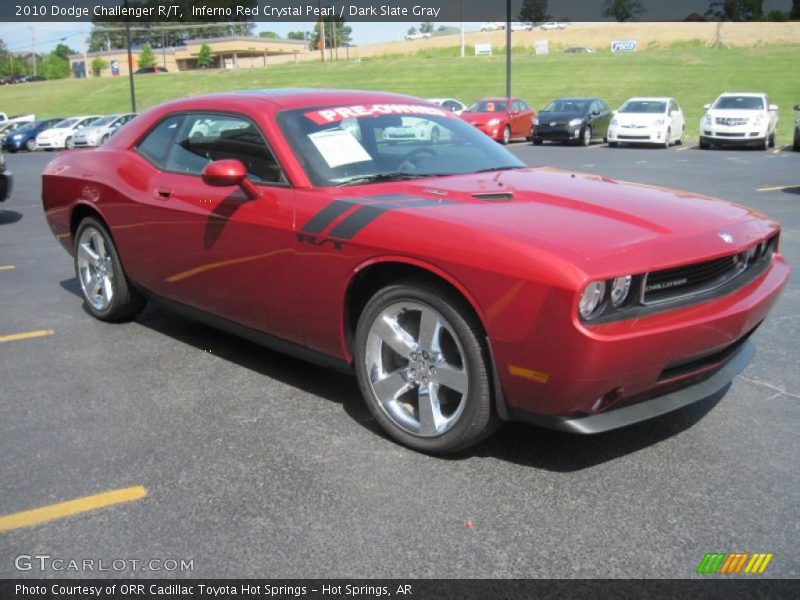 Inferno Red Crystal Pearl / Dark Slate Gray 2010 Dodge Challenger R/T
