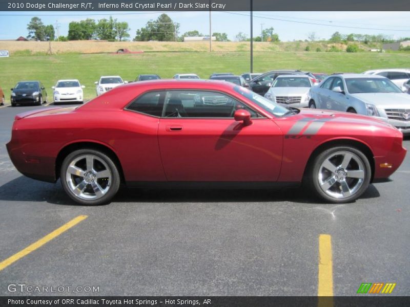 Inferno Red Crystal Pearl / Dark Slate Gray 2010 Dodge Challenger R/T