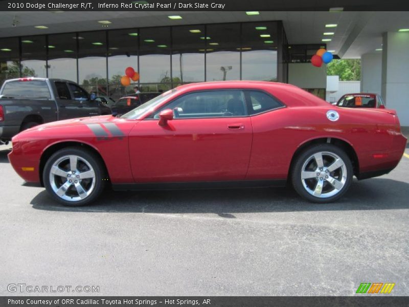 Inferno Red Crystal Pearl / Dark Slate Gray 2010 Dodge Challenger R/T
