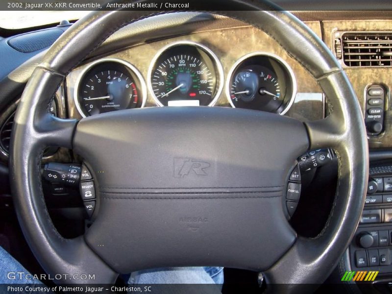 Anthracite Metallic / Charcoal 2002 Jaguar XK XKR Convertible