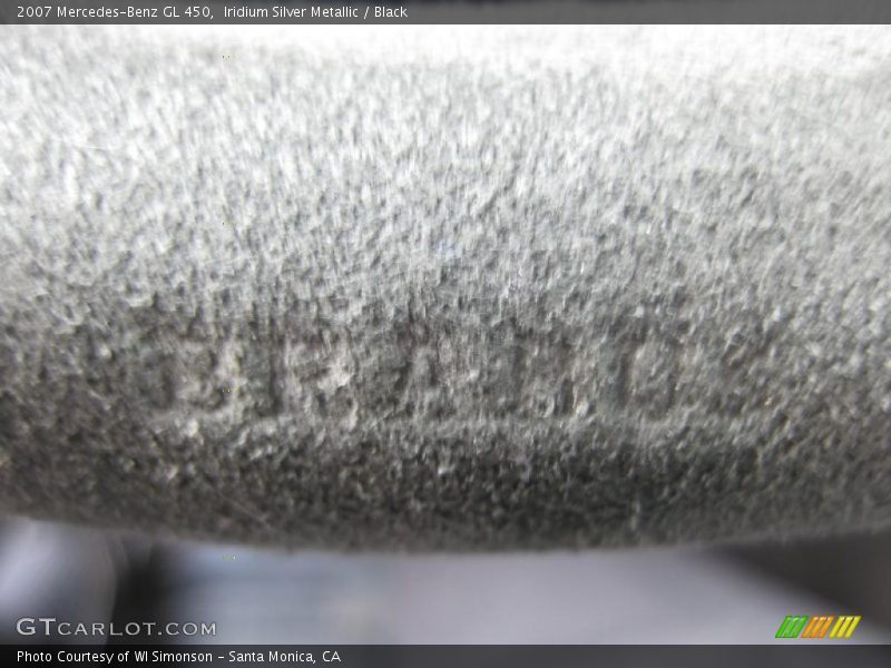 Iridium Silver Metallic / Black 2007 Mercedes-Benz GL 450