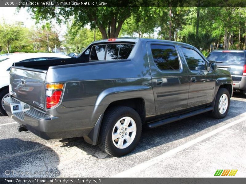 Nimbus Gray Metallic / Gray 2008 Honda Ridgeline RTL