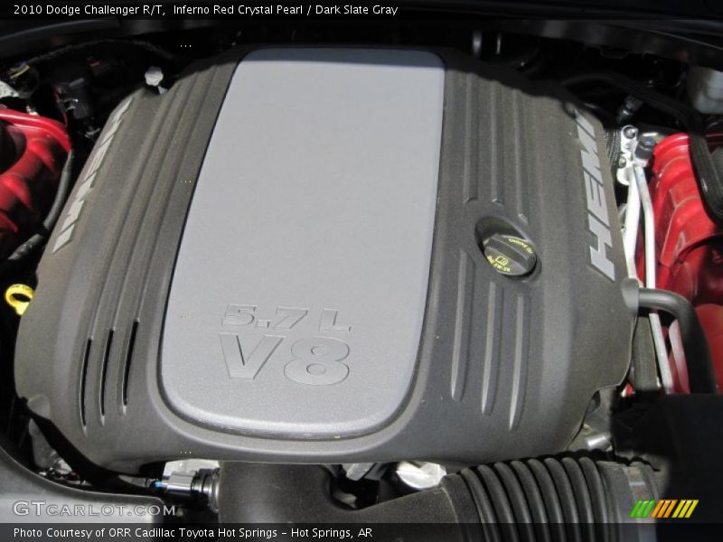 Inferno Red Crystal Pearl / Dark Slate Gray 2010 Dodge Challenger R/T