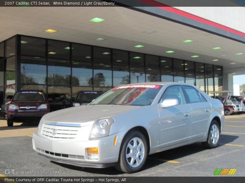 White Diamond / Light Gray/Ebony 2007 Cadillac CTS Sedan