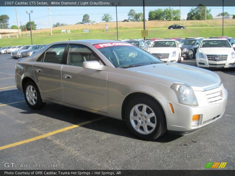 White Diamond / Light Gray/Ebony 2007 Cadillac CTS Sedan