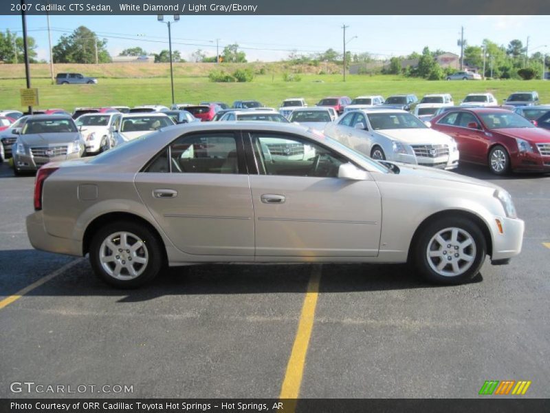 White Diamond / Light Gray/Ebony 2007 Cadillac CTS Sedan