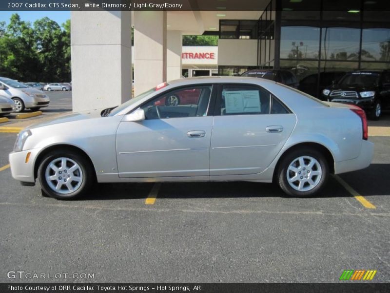 White Diamond / Light Gray/Ebony 2007 Cadillac CTS Sedan