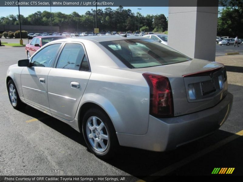 White Diamond / Light Gray/Ebony 2007 Cadillac CTS Sedan