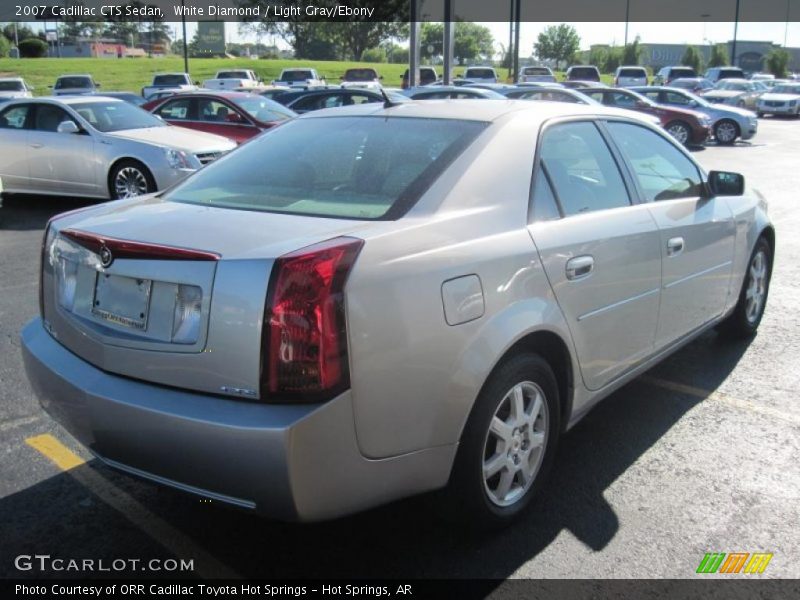 White Diamond / Light Gray/Ebony 2007 Cadillac CTS Sedan