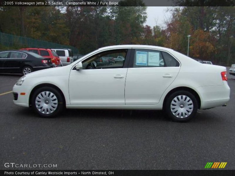 Campanella White / Pure Beige 2005 Volkswagen Jetta 2.5 Sedan