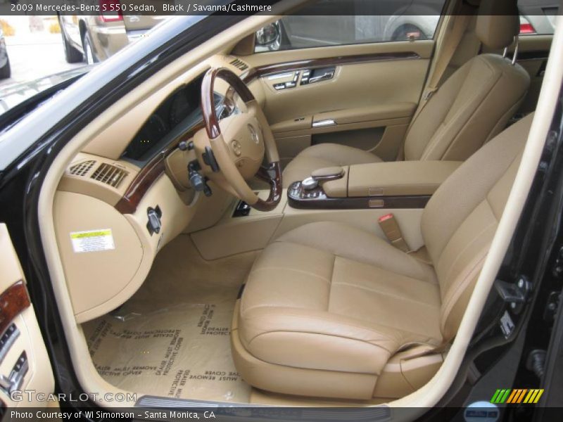 Black / Savanna/Cashmere 2009 Mercedes-Benz S 550 Sedan