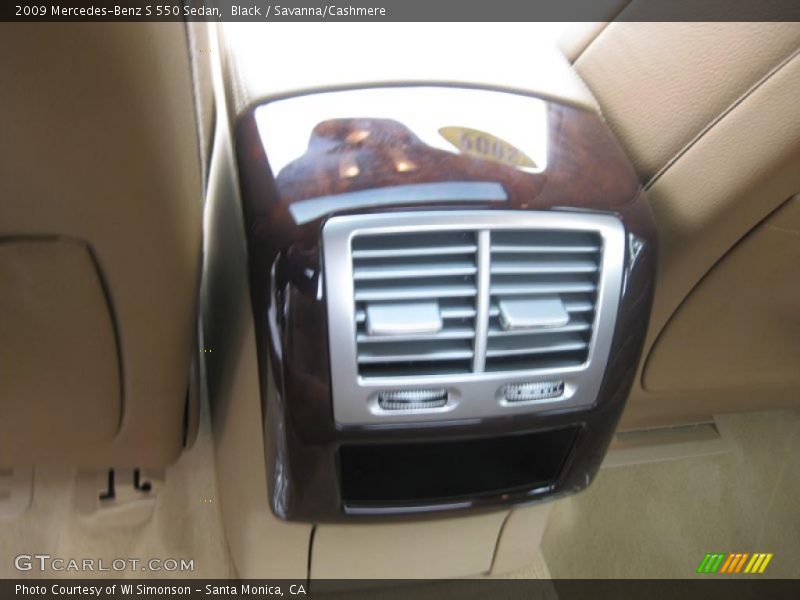 Black / Savanna/Cashmere 2009 Mercedes-Benz S 550 Sedan