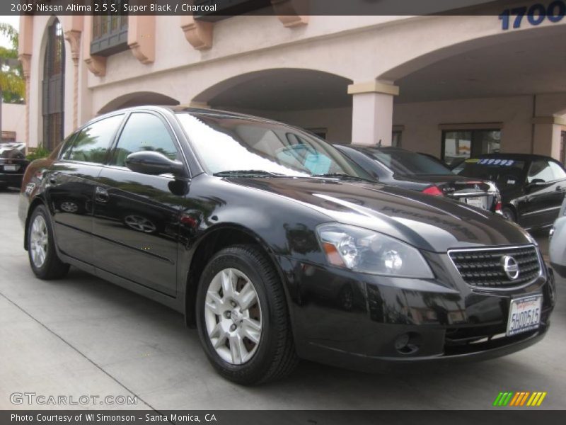 Super Black / Charcoal 2005 Nissan Altima 2.5 S