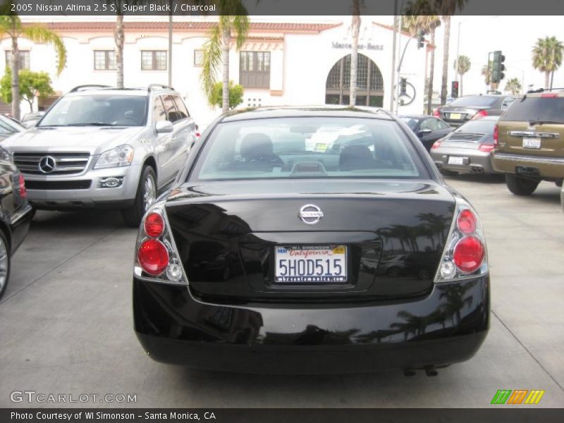 Super Black / Charcoal 2005 Nissan Altima 2.5 S