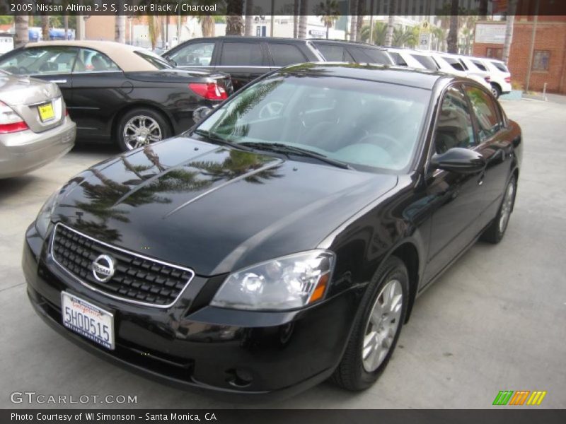 Super Black / Charcoal 2005 Nissan Altima 2.5 S