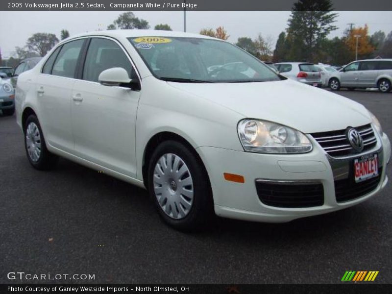 Campanella White / Pure Beige 2005 Volkswagen Jetta 2.5 Sedan