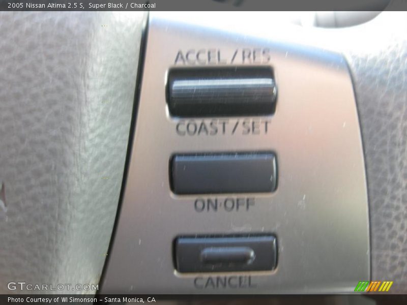 Super Black / Charcoal 2005 Nissan Altima 2.5 S