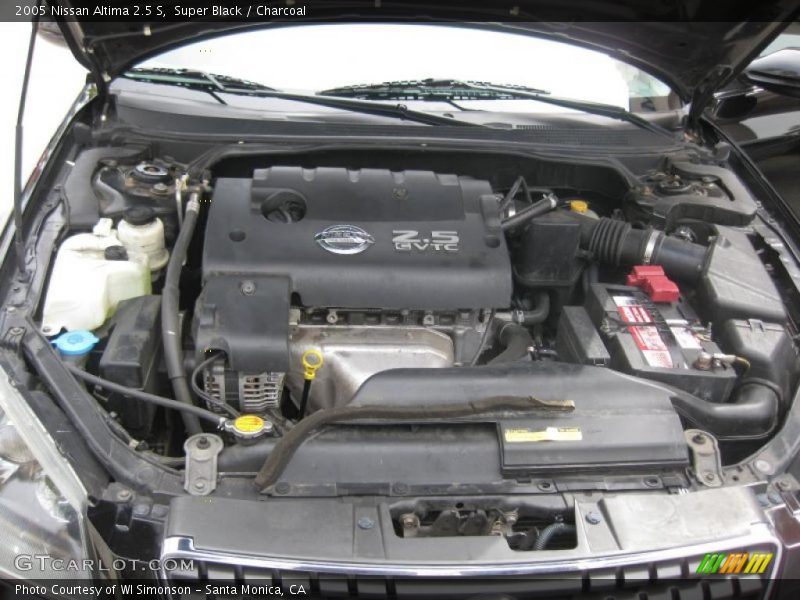 Super Black / Charcoal 2005 Nissan Altima 2.5 S