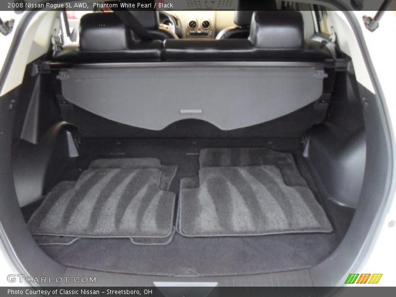 Phantom White Pearl / Black 2008 Nissan Rogue SL AWD