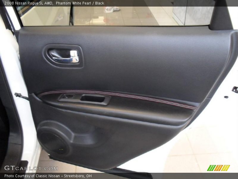 Phantom White Pearl / Black 2008 Nissan Rogue SL AWD