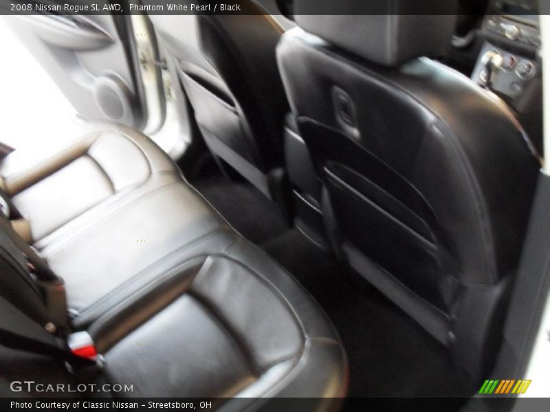 Phantom White Pearl / Black 2008 Nissan Rogue SL AWD