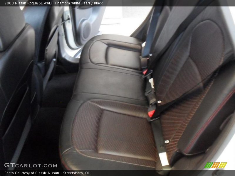 Phantom White Pearl / Black 2008 Nissan Rogue SL AWD