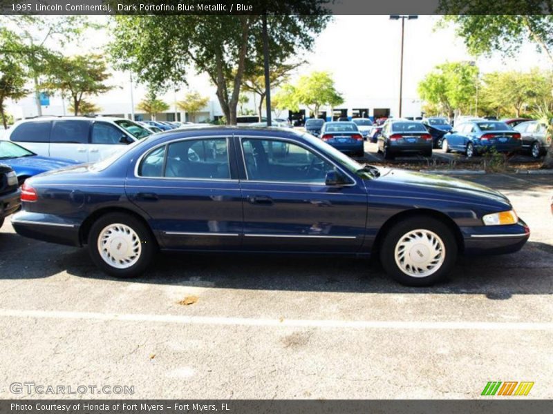 Dark Portofino Blue Metallic / Blue 1995 Lincoln Continental