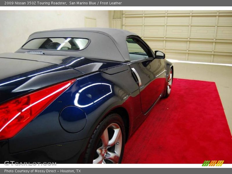 San Marino Blue / Frost Leather 2009 Nissan 350Z Touring Roadster