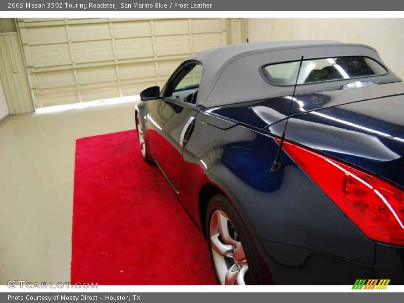 San Marino Blue / Frost Leather 2009 Nissan 350Z Touring Roadster