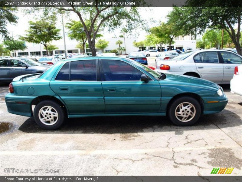 Medium Green Blue Metallic / Graphite 1997 Pontiac Grand Am SE Sedan