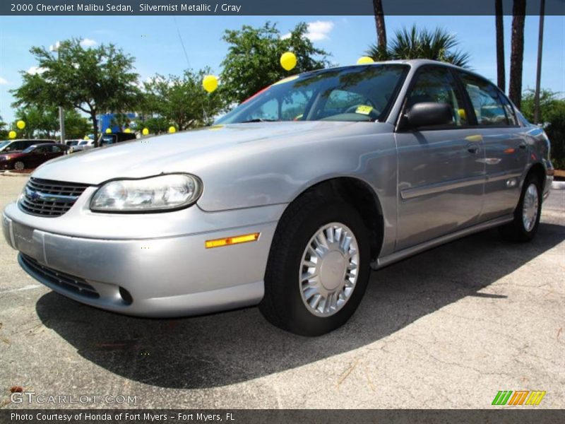 Silvermist Metallic / Gray 2000 Chevrolet Malibu Sedan
