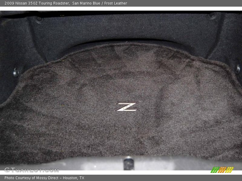 San Marino Blue / Frost Leather 2009 Nissan 350Z Touring Roadster