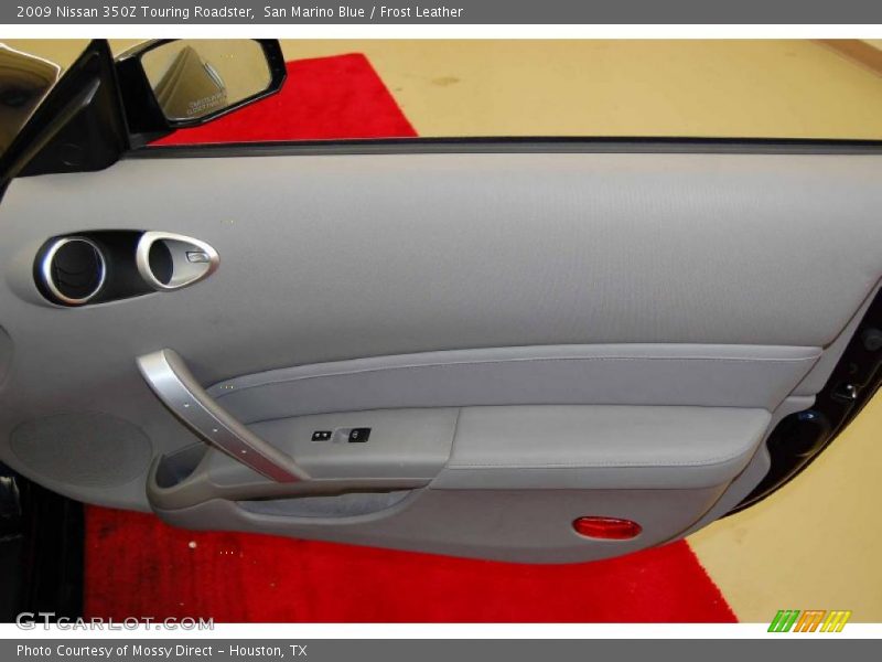San Marino Blue / Frost Leather 2009 Nissan 350Z Touring Roadster