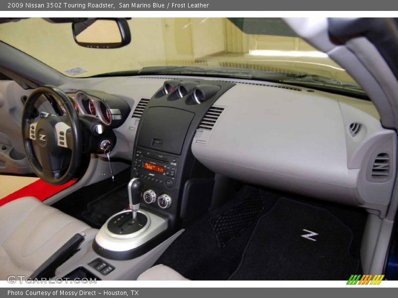 San Marino Blue / Frost Leather 2009 Nissan 350Z Touring Roadster