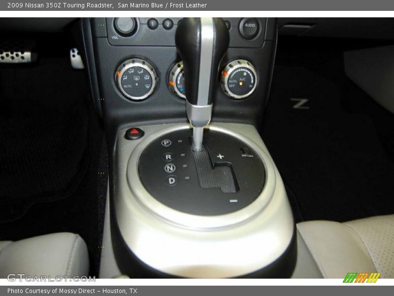 San Marino Blue / Frost Leather 2009 Nissan 350Z Touring Roadster