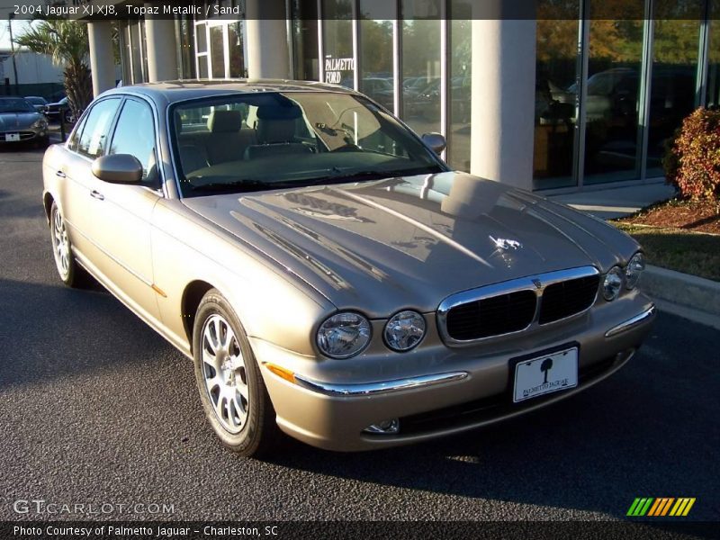 Topaz Metallic / Sand 2004 Jaguar XJ XJ8