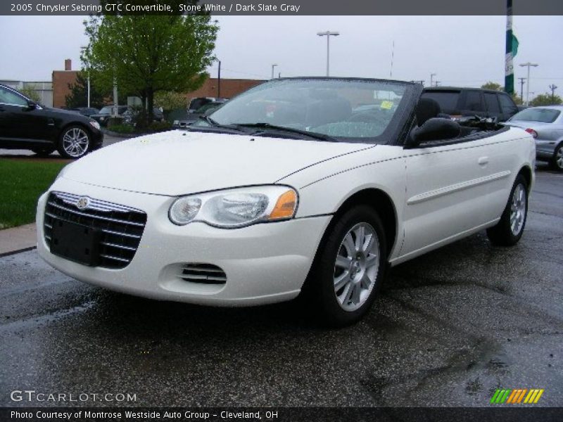 Stone White / Dark Slate Gray 2005 Chrysler Sebring GTC Convertible