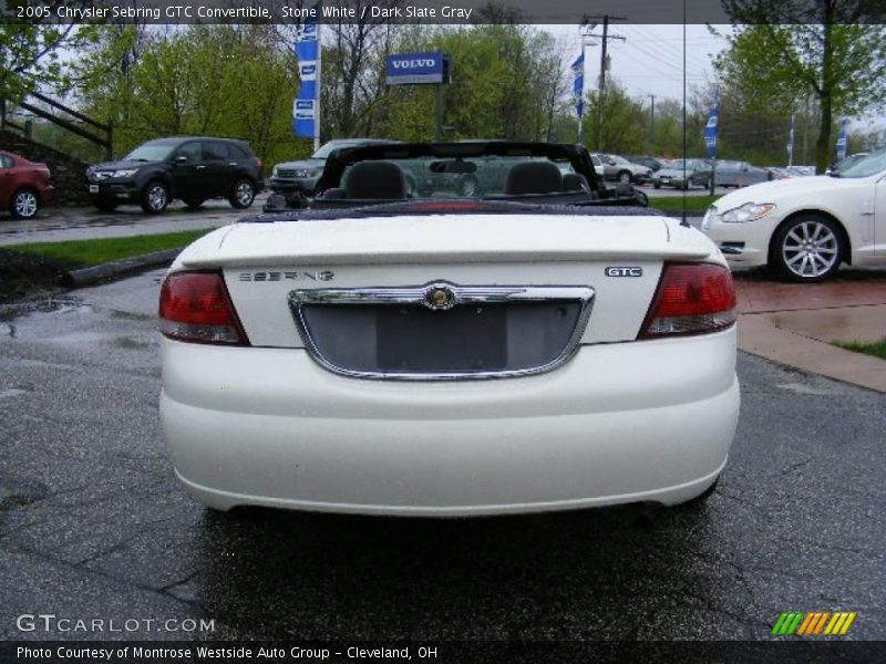 Stone White / Dark Slate Gray 2005 Chrysler Sebring GTC Convertible