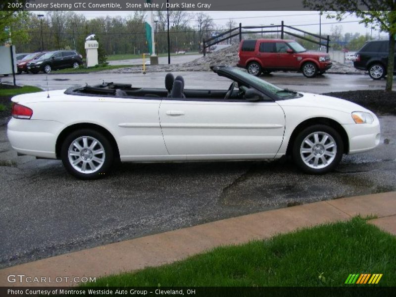 Stone White / Dark Slate Gray 2005 Chrysler Sebring GTC Convertible