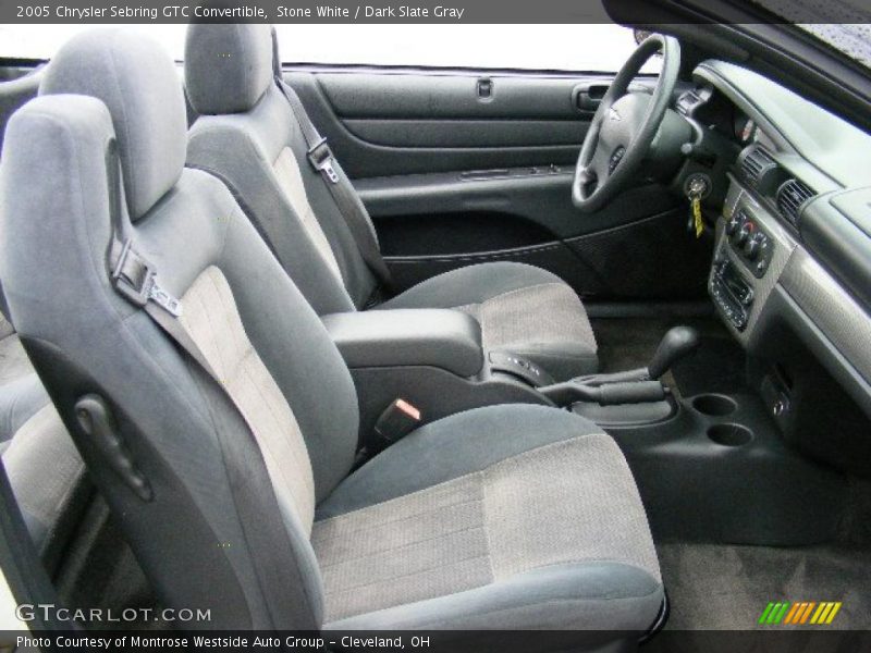 Stone White / Dark Slate Gray 2005 Chrysler Sebring GTC Convertible