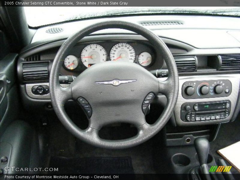 Stone White / Dark Slate Gray 2005 Chrysler Sebring GTC Convertible
