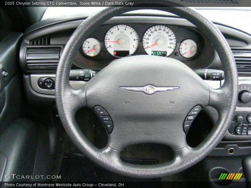 Stone White / Dark Slate Gray 2005 Chrysler Sebring GTC Convertible