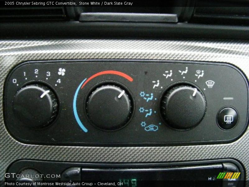 Stone White / Dark Slate Gray 2005 Chrysler Sebring GTC Convertible