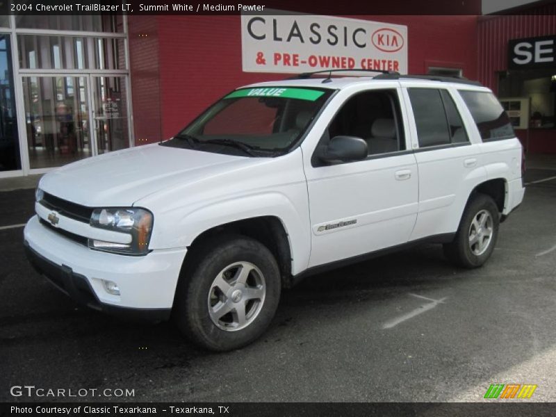 Summit White / Medium Pewter 2004 Chevrolet TrailBlazer LT