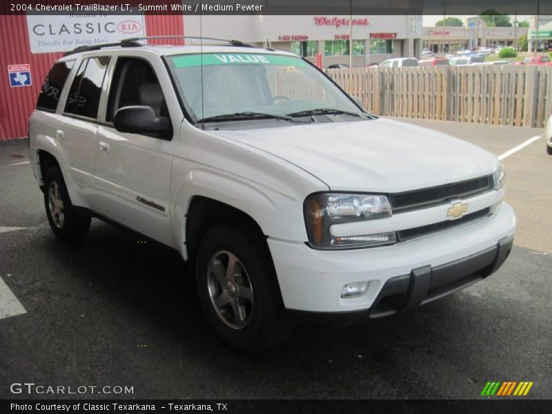 Summit White / Medium Pewter 2004 Chevrolet TrailBlazer LT